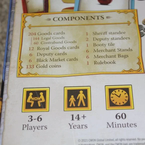 Sheriff of Nottingham 2nd Edition Board Game Merchants 14+ CMON NEW - Picture 7 of 7